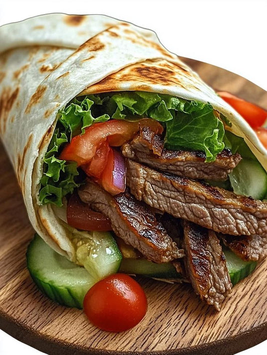 Beef Suya Shawarma